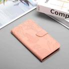 For Realme 14 5G Global / P3 5G Global HT03 Skin Feel Butterfly Embossed Flip Leather Phone Case(Pink) - 2