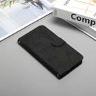 For Realme C75 5G HT03 Skin Feel Butterfly Embossed Flip Leather Phone Case(Black) - 2