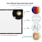 Simple Folding Thin Polyester Projector Film Curtain, Size:150 inch 4:3 - 6