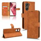 For vivo Y29e 5G Skin Feel Magnetic Flip Leather Phone Case(Brown) - 1