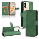 For vivo V29e 5G Skin Feel Magnetic Flip Leather Phone Case(Green) - 1