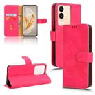 For vivo V29e 5G Skin Feel Magnetic Flip Leather Phone Case(Rose Red) - 1