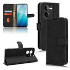 For vivo iQOO Z8 Skin Feel Magnetic Flip Leather Phone Case(Black) - 1