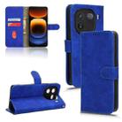 For vivo iQOO 12 Skin Feel Magnetic Flip Leather Phone Case(Blue) - 1