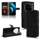 For vivo X100 Pro Skin Feel Magnetic Flip Leather Phone Case(Black) - 1