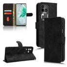 For vivo S18 Skin Feel Magnetic Flip Leather Phone Case(Black) - 1