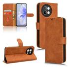 For vivo S18e Skin Feel Magnetic Flip Leather Phone Case(Brown) - 1