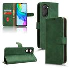 For vivo Y03 4G Skin Feel Magnetic Flip Leather Phone Case(Green) - 1