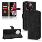 For vivo V30E 5G Skin Feel Magnetic Flip Leather Phone Case(Black) - 1