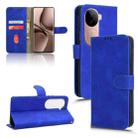 For vivo V40e 5G India / iQOO Z9s 5G Skin Feel Magnetic Flip Leather Phone Case(Blue) - 1