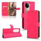 For vivo V40e 5G India / iQOO Z9s 5G Skin Feel Magnetic Flip Leather Phone Case(Rose Red) - 1