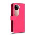 For vivo V40e 5G India / iQOO Z9s 5G Skin Feel Magnetic Flip Leather Phone Case(Rose Red) - 3