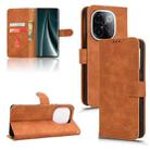 For vivo T3 Pro 5G India Skin Feel Magnetic Flip Leather Phone Case(Brown) - 1