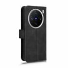 For vivo X200 5G Skin Feel Magnetic Flip Leather Phone Case(Black) - 3