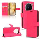 For vivo X200 Pro mini 5G Skin Feel Magnetic Flip Leather Phone Case(Rose Red) - 1