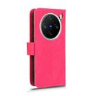 For vivo X200 Pro mini 5G Skin Feel Magnetic Flip Leather Phone Case(Rose Red) - 3