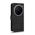 For vivo X200 Pro 5G Skin Feel Magnetic Flip Leather Phone Case(Black) - 3