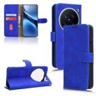 For vivo X200 Pro 5G Skin Feel Magnetic Flip Leather Phone Case(Blue) - 1