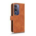 For vivo Y19s 4G Global Skin Feel Magnetic Flip Leather Phone Case(Brown) - 3