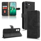 For vivo iQOO Z9 5G Global Skin Feel Magnetic Flip Leather Phone Case(Black) - 1