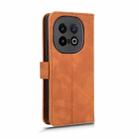 For vivo iQOO 13 Skin Feel Magnetic Flip Leather Phone Case(Brown) - 3