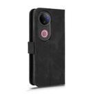 For vivo V50 Skin Feel Magnetic Flip Leather Phone Case(Black) - 3
