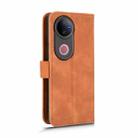 For vivo V50 Skin Feel Magnetic Flip Leather Phone Case(Brown) - 3