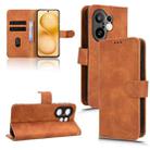 For vivo S30 Pro mini Skin Feel Magnetic Flip Leather Phone Case(Brown) - 1