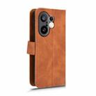 For vivo S30 Pro mini Skin Feel Magnetic Flip Leather Phone Case(Brown) - 3