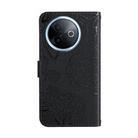 For vivo Y39 5G Global HT03 Skin Feel Butterfly Embossed Flip Leather Phone Case(Black) - 3