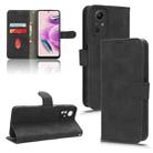 For Xiaomi Redmi Note 12S 4G Skin Feel Magnetic Flip Leather Phone Case(Black) - 1