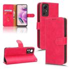 For Xiaomi Redmi Note 12S 4G Skin Feel Magnetic Flip Leather Phone Case(Rose Red) - 1