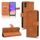 For Samsung Galaxy A05 4G Skin Feel Magnetic Flip Leather Phone Case(Brown) - 1