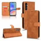 For Samsung Galaxy A05s 4G Skin Feel Magnetic Flip Leather Phone Case(Brown) - 1