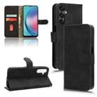 For Samsung Galaxy A25 5G Skin Feel Magnetic Flip Leather Phone Case(Black) - 1