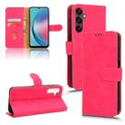 For Samsung Galaxy A25 5G Skin Feel Magnetic Flip Leather Phone Case(Rose Red) - 1