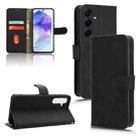 For Samsung Galaxy A35 5G Skin Feel Magnetic Flip Leather Phone Case(Black) - 1