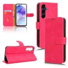 For Samsung Galaxy A35 5G Skin Feel Magnetic Flip Leather Phone Case(Rose Red) - 1