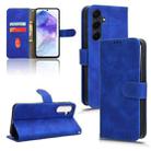 For Samsung Galaxy A55 5G Skin Feel Magnetic Flip Leather Phone Case(Blue) - 1