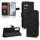 For Samsung Galaxy S24 5G Skin Feel Magnetic Flip Leather Phone Case(Black) - 1