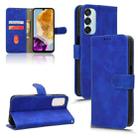 For Samsung Galaxy M15 5G Skin Feel Magnetic Flip Leather Phone Case(Blue) - 1