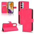 For Samsung Galaxy M15 5G Skin Feel Magnetic Flip Leather Phone Case(Rose Red) - 1