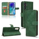 For Samsung Galaxy M55 5G Skin Feel Magnetic Flip Leather Phone Case(Green) - 1
