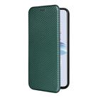 For OPPO Reno11 F 5G Carbon Fiber Texture Flip Leather Phone Case(Green) - 2