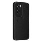 For OPPO Reno12 Pro 5G Global Carbon Fiber Texture Flip Leather Phone Case(Black) - 3