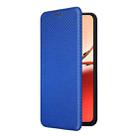 For OPPO Reno12 F 5G / 4G Carbon Fiber Texture Flip Leather Phone Case(Blue) - 2