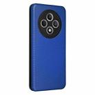 For OPPO Reno12 F 5G / 4G Carbon Fiber Texture Flip Leather Phone Case(Blue) - 3