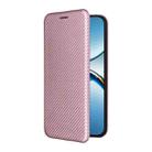 For OPPO Find X8 Carbon Fiber Texture Flip Leather Phone Case(Pink) - 2