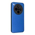 For OPPO Find X8 Carbon Fiber Texture Flip Leather Phone Case(Blue) - 3