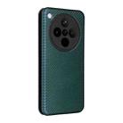 For OPPO Find X8 Carbon Fiber Texture Flip Leather Phone Case(Green) - 3